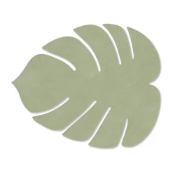 Monstera Leaf Nupo glasunderlägg, Olivgrön