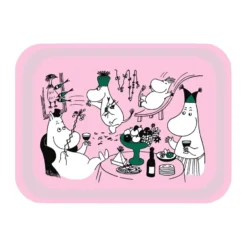 Moomin 80 bricka 20x27 cm, Rosa