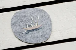 Moomin glasunderlägg 9,5x11 cm 4 delar, Sailors