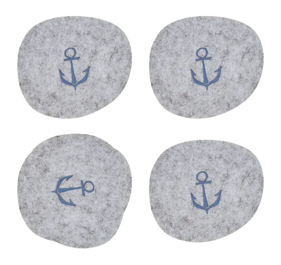 Moomin glasunderlägg 9,5x11 cm 4 delar, Sailors