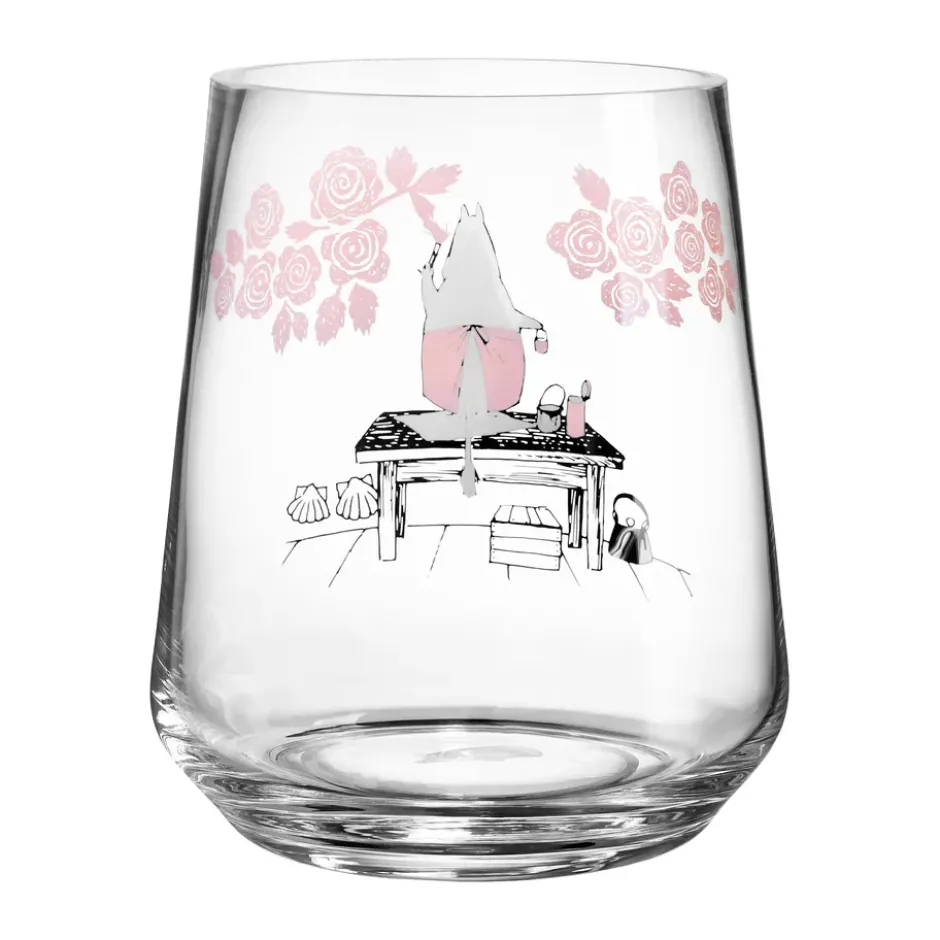 Moomin originals ljuslykta/vas 17,5 cm, Roses