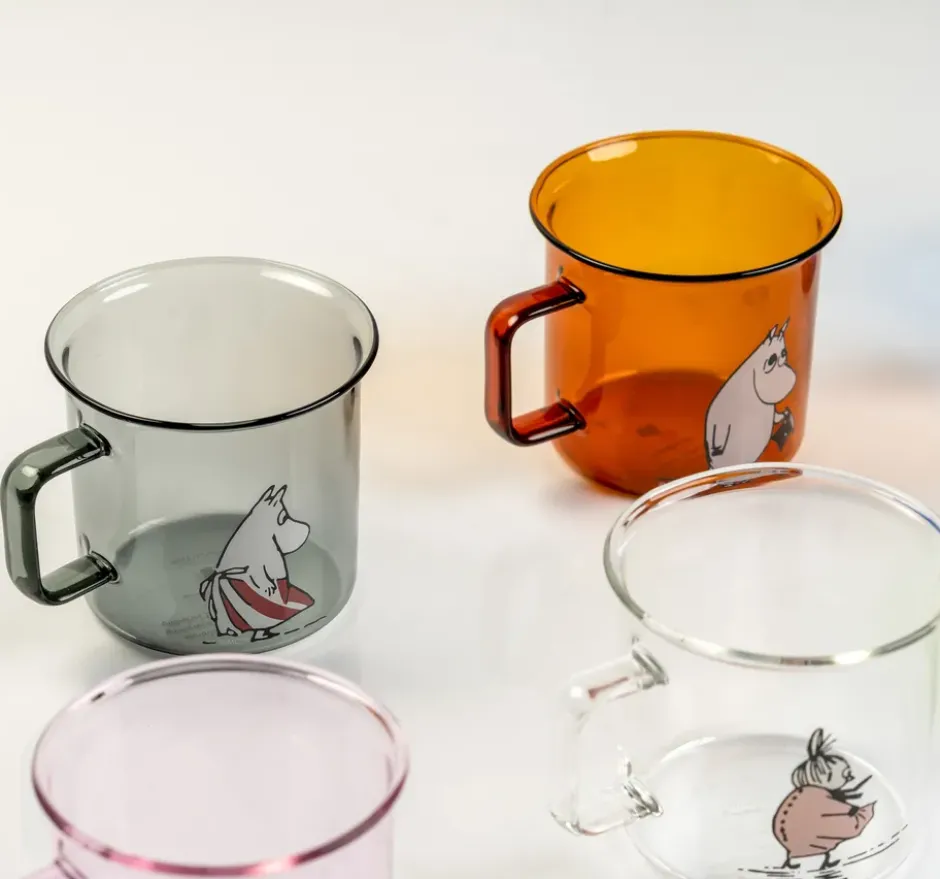 Moominpappa glasmugg 35 cl, Amber