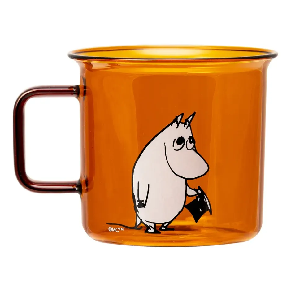 Moominpappa glasmugg 35 cl, Amber