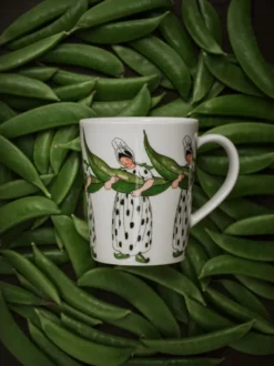 Mrs Broad Bean mugg, 28 cl, med handtag
