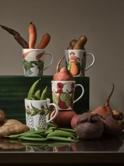 Mrs Broad Bean mugg, 28 cl, med handtag