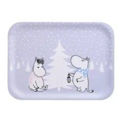 Mumin bricka 20x27 cm, Snowfall