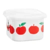 Mumin emaljburk med lock 0,67 L, Joyfull Apples-röd