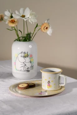 Mumin emaljmugg 37 cl, Flowers