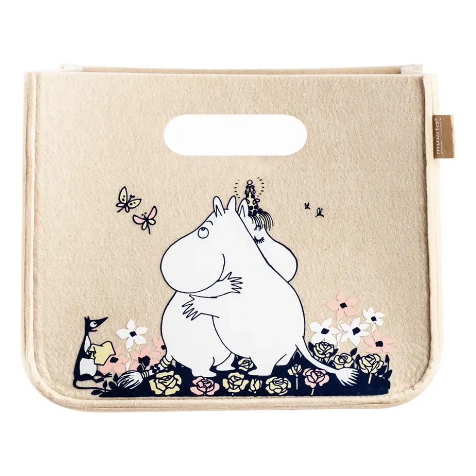 Mumin Hug förvaringskorg 26x26 cm, Beige