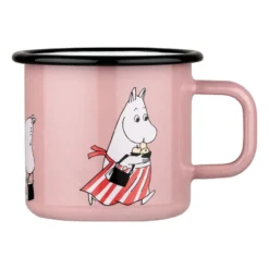 Muminmamma emaljmugg 37 cl, Rosa