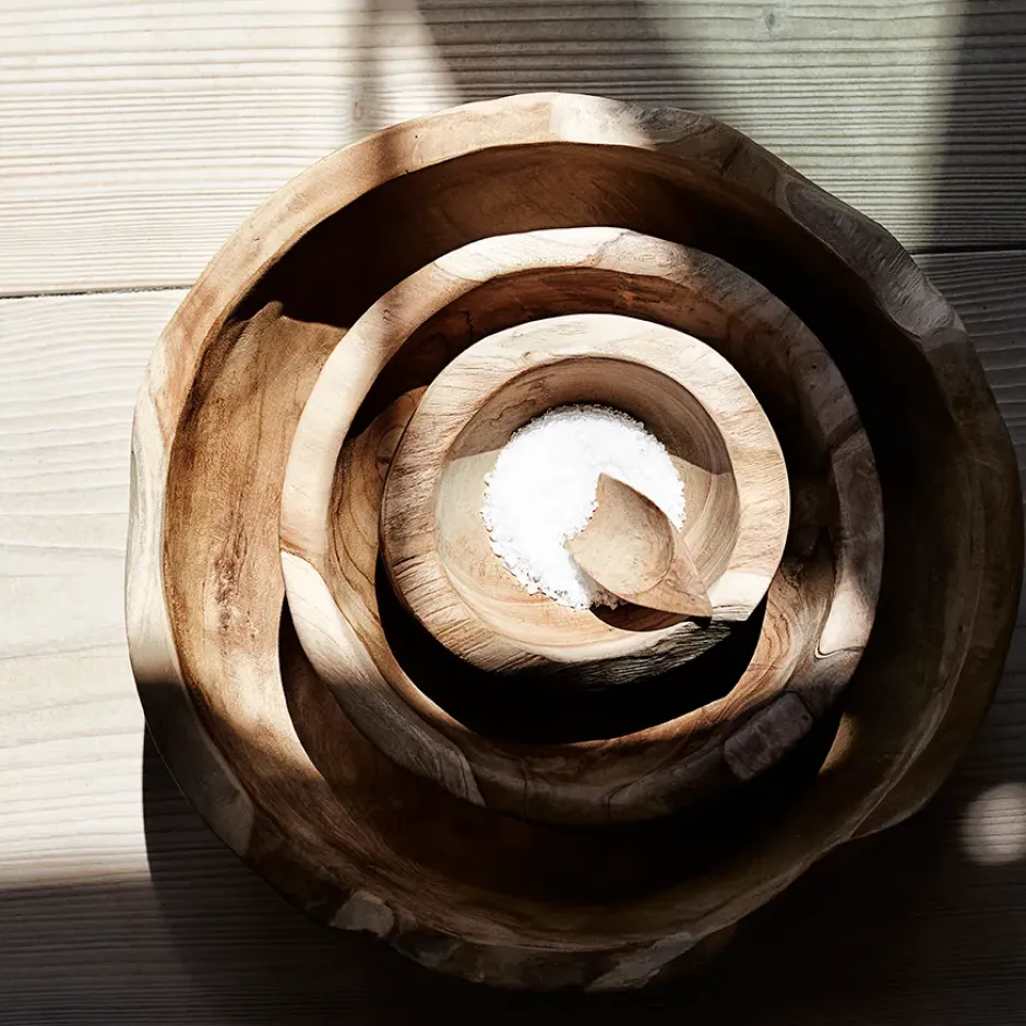 Muubs teak salladsskål 30 cm, Natur