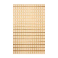 Mysore ullmatta, Off White-Masala Yellow-Yellow, 230x320 cm