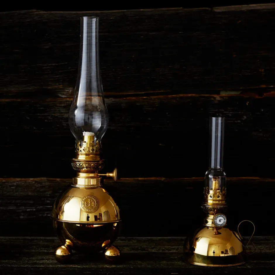 Nattlampan fotogenlampa, mässing