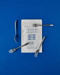 Nicolas Vahé tårtgaffel 4-pack, Antik silverfinish