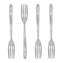 Nicolas Vahé tårtgaffel 4-pack, Antik silverfinish