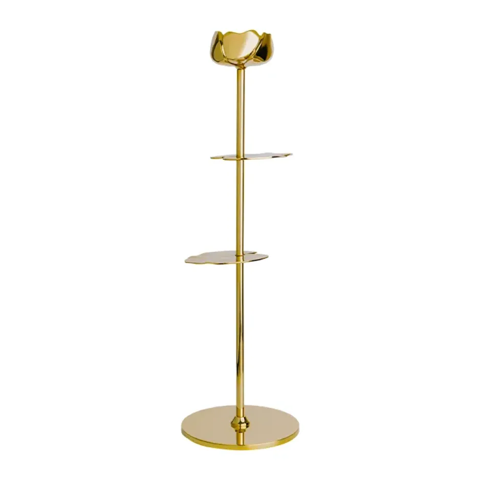Ninfea Alta ljusstake 30 cm, Mässing