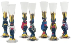 Nobel snapsglas 4 cl, blå