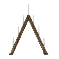 Nord adventsljusstake 60 cm, Mörkbetsad