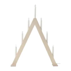 Nord adventsljusstake 60 cm, Vitlaserad