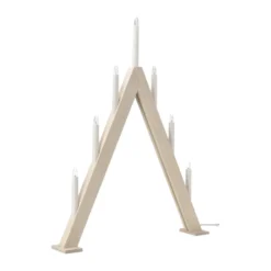 Nord adventsljusstake 60 cm, Vitlaserad