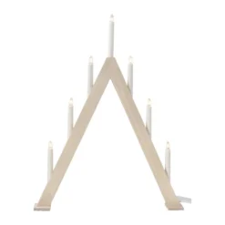 Nord adventsljusstake 60 cm, Vitlaserad