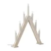 Nord adventsljusstake 40 cm, Vitlaserad