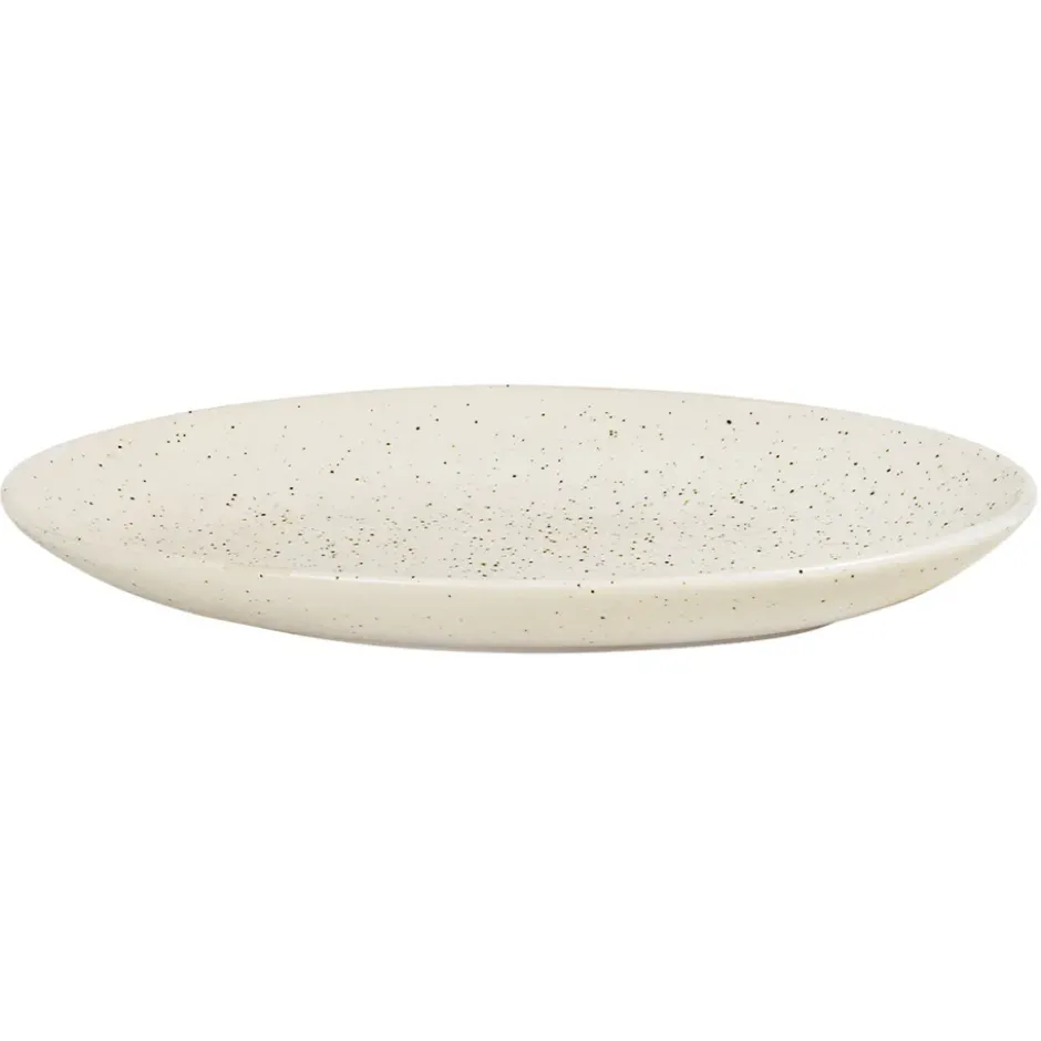 Nordic Vanilla fat ovalt 22 cm, Cream with grains