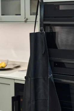 Nordwik förkläde läder, Svart