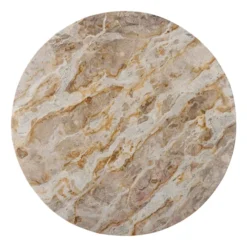 Nuni snurrbricka Ø36 cm, Brun marmor