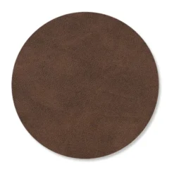 Nupo glasunderlägg circle, mörkbrun