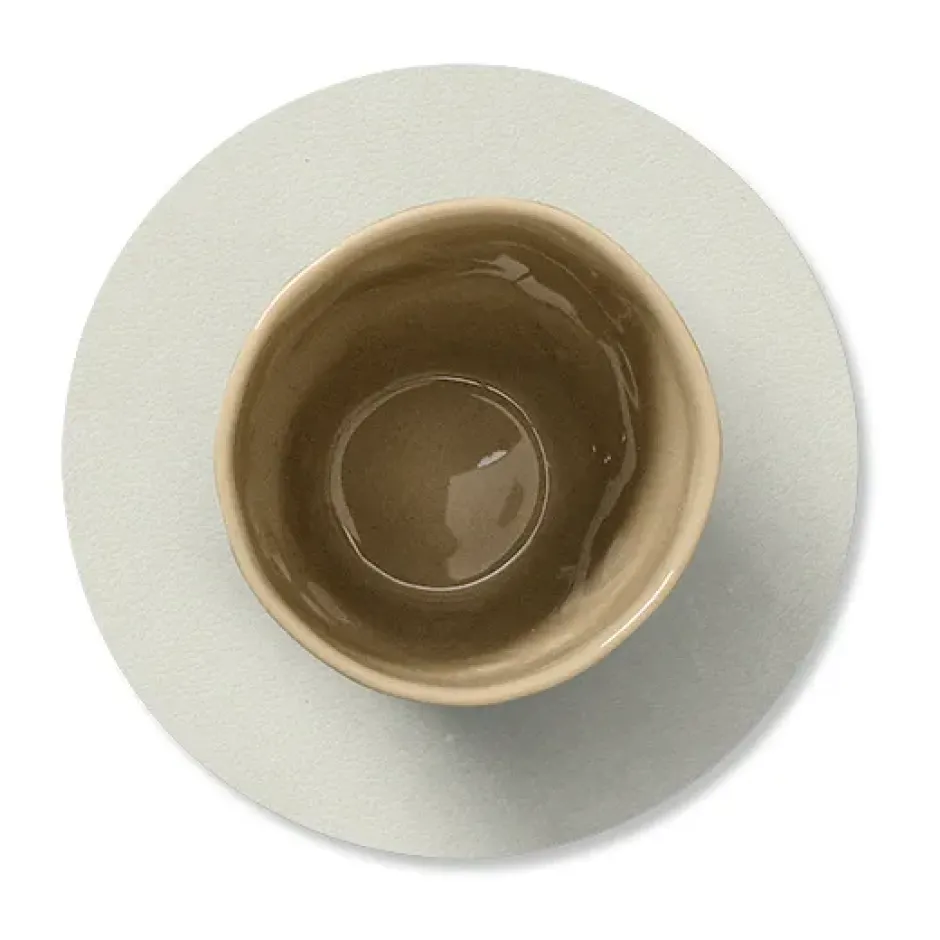 Nupo glasunderlägg circle vändbar 1 st, Linen-flint Grey
