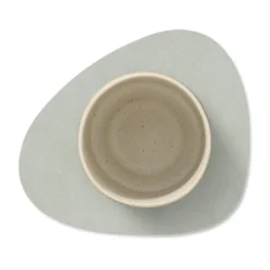 Nupo glasunderlägg curve, metallic (stengrå)