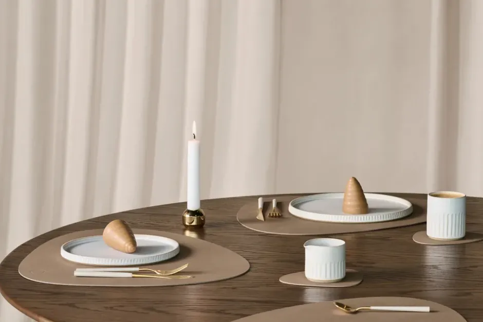 Nupo glasunderlägg curve, Nougat