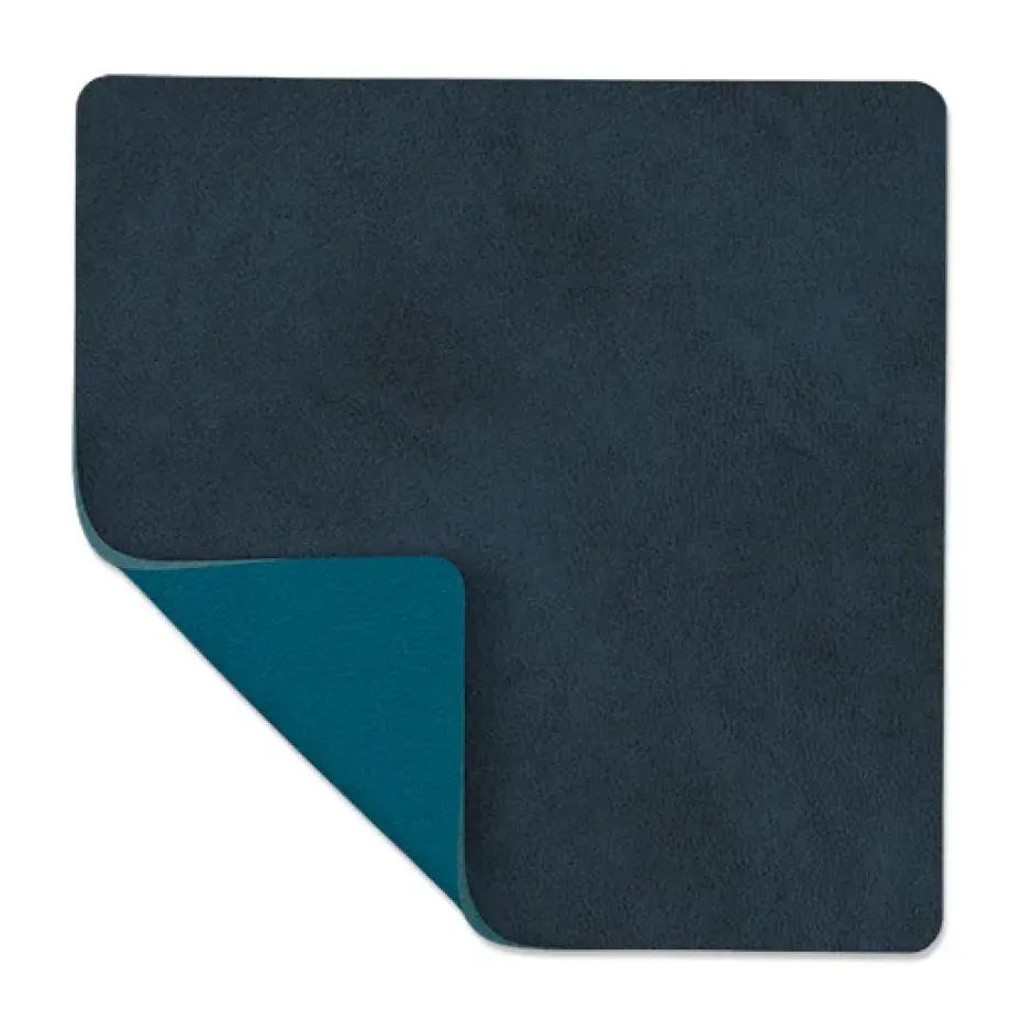 Nupo glasunderlägg square vändbar 1 st, Midnight blue-petrol