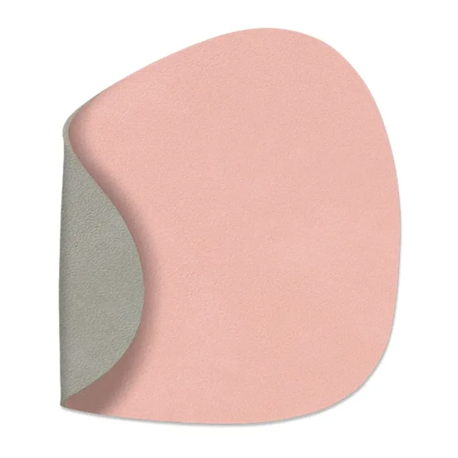 Nupo glasunderlägg vändbar curve 1 st, rosa-ljusgrå