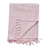 Olivia pläd 130x170 cm, Off White-Dark Coral