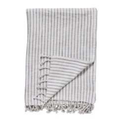 Olivia pläd 130x170 cm, Off White-Linen