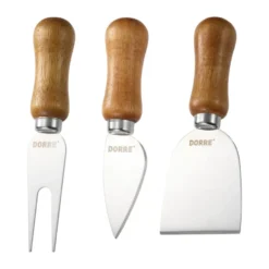 Olva ostknivsset, Akaciaträ, rostfritt stål, 3 delar, 13 cm