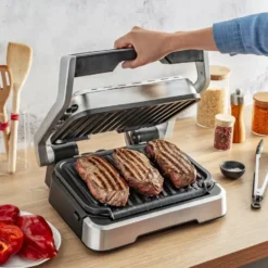 Optigrill GO772DS0 2-in-1 bordsgrill, Rostfritt stål