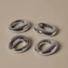 Orrith servettring 4-pack, Silver