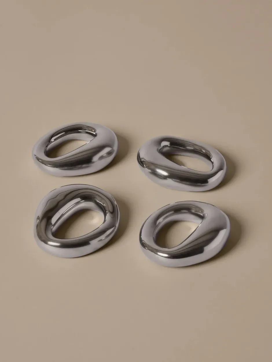 Orrith servettring 4-pack, Silver