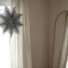 Oslo julstjärna Ø80 cm 2-pack - Grå