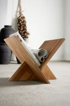Ottawa tidningsställ, Natural oak