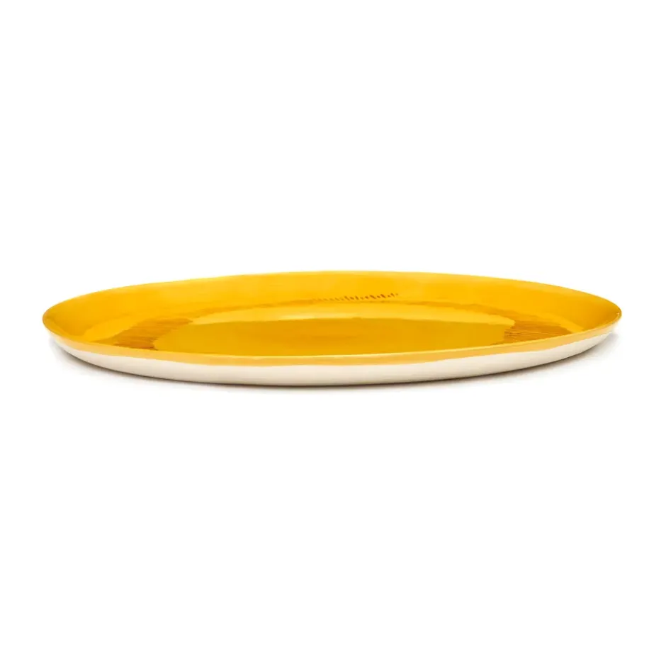 Ottolenghi Feast serveringsfat Ø35 cm, Yellow stripes-red