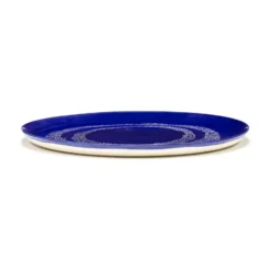 Ottolenghi Feast serveringsfat Ø35 cm, Dark blue dots-white