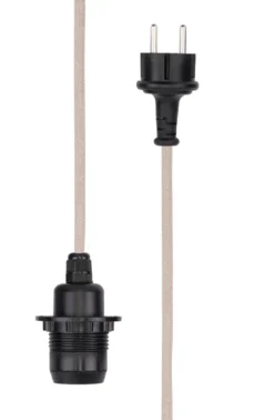 Outdoor kabelset, Natural, 500 cm, E27