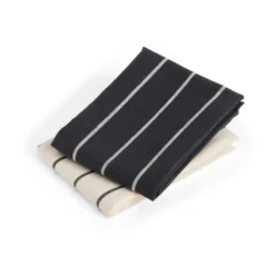 Outdoor Market kökshandduk, Black-beige, 2-pack