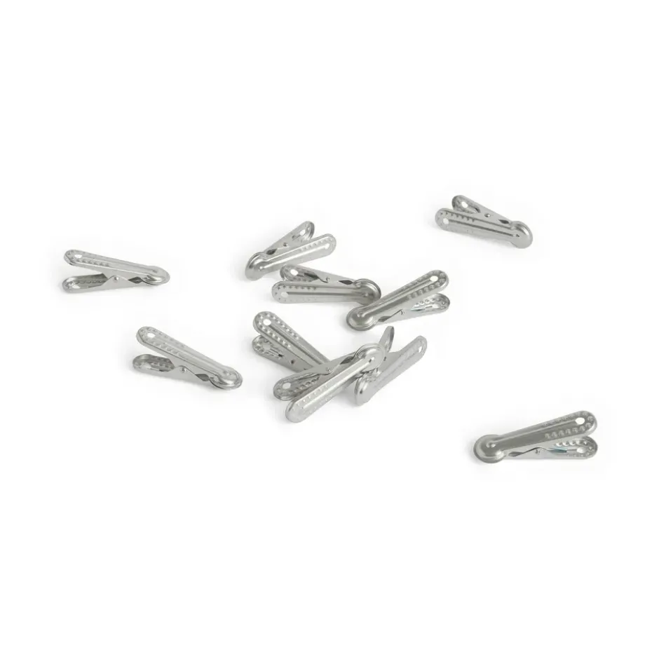 Outdoor Market klädnypa, Silver, 10-pack