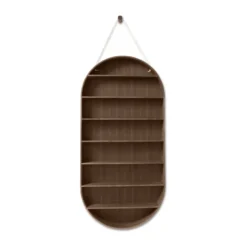 Oval Dorm hylla, Smoked oak