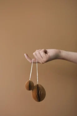 Ovoid påskhänge papper 7 cm, Terracotta
